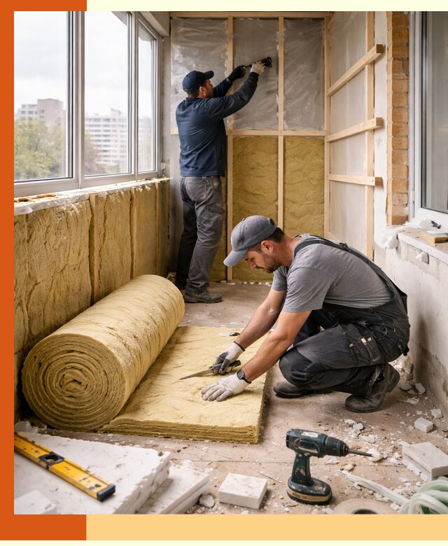 Утепление балкона под ключ в Симферополе качественно и быстро